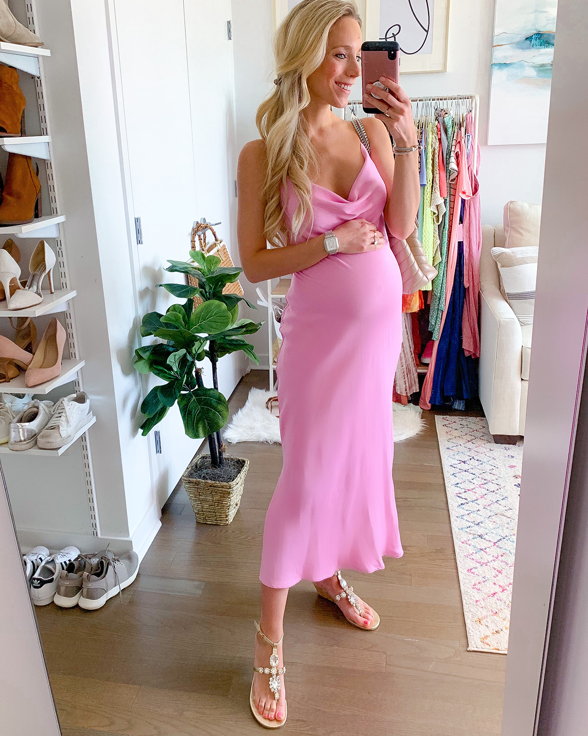 Anthropologie Bias Slip Dress
