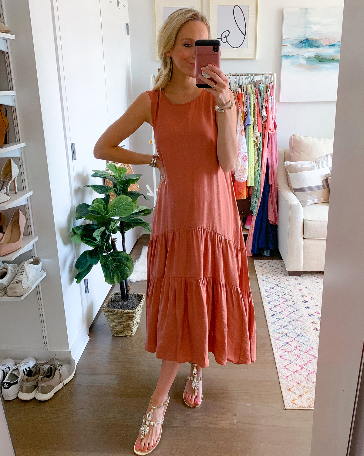 Anthropologie Marlene Tiered Maxi Dress