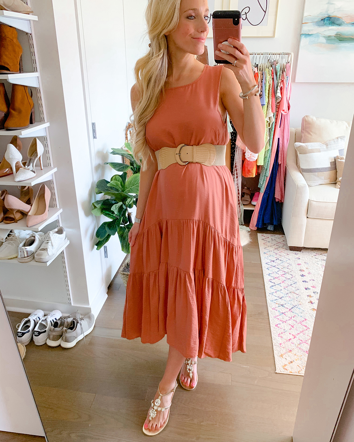 Anthropologie Marlene Tiered Maxi Dress