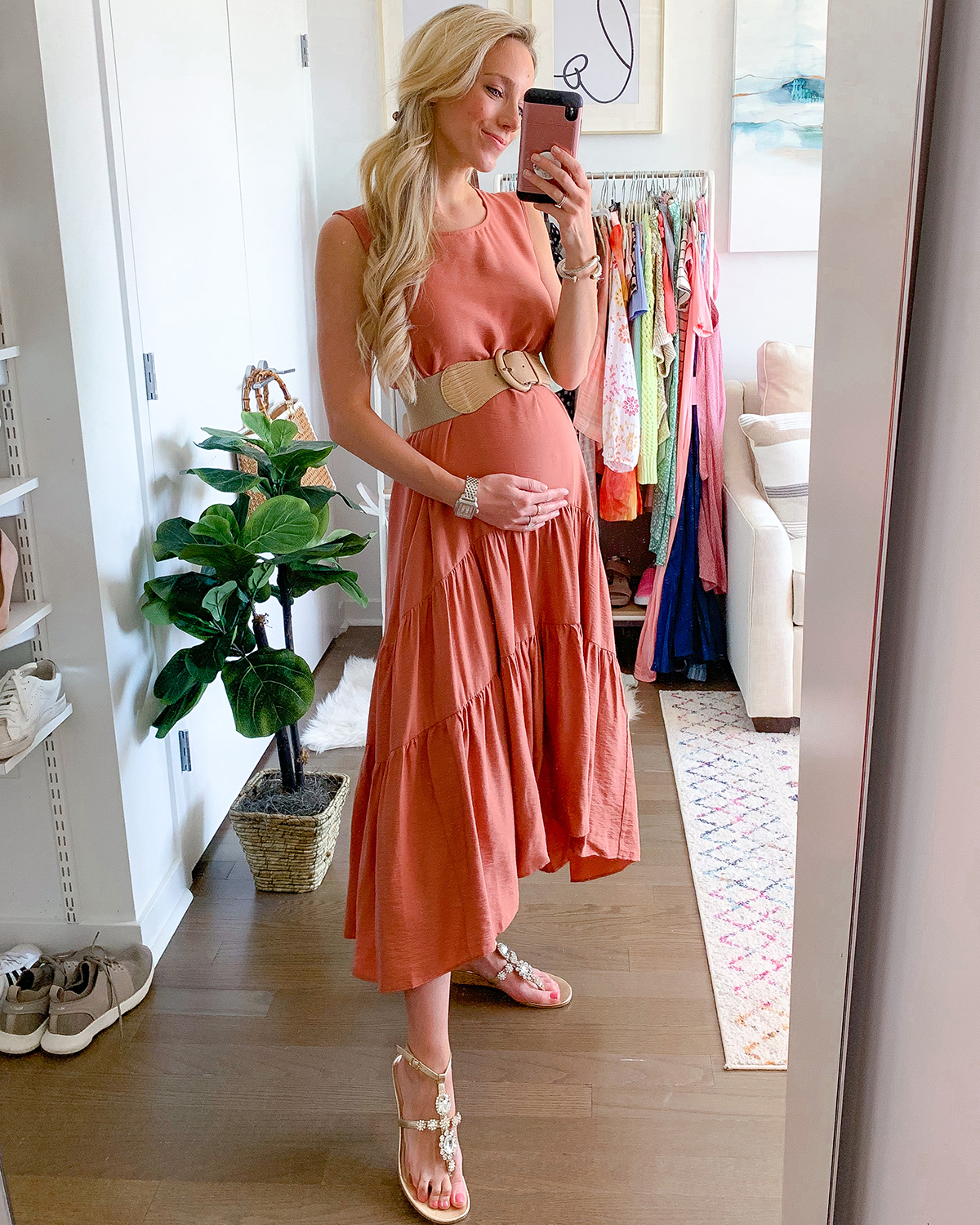 Anthropologie Marlene Tiered Maxi Dress