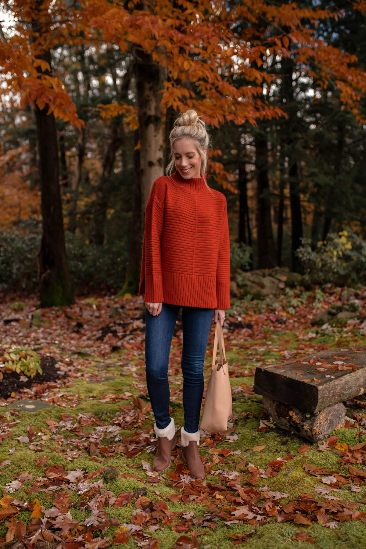 Topshop Mock Neck Sweater