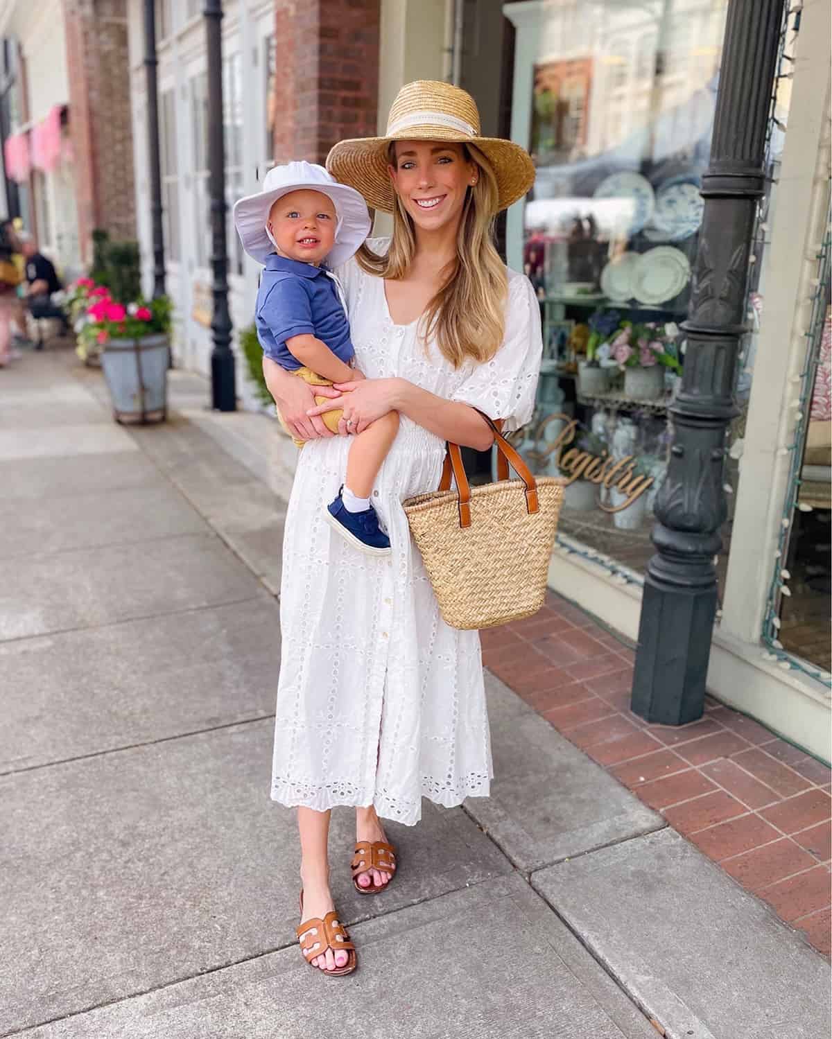 White Eyelet Dress